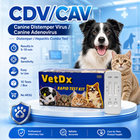 Test rapide combiné pour la maladie de Carré et l'hépatite canine VetDx, kit de test vétérinaire CDV CAV