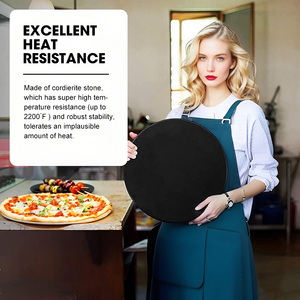 <span class=keywords><strong>Pierre</strong></span> à <span class=keywords><strong>pizza</strong></span> en céramique résistante à la chaleur <span class=keywords><strong>pour</strong></span> <span class=keywords><strong>barbecue</strong></span>, charbon de bois Kamado, accessoire de cuisson <span class=keywords><strong>pour</strong></span> four, cuisine d'extérieur multi-usages - Product Image 2