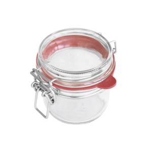 Juego de 24 Frascos de Vidrio Redondos con Cierre de Alambre para Almacenamiento - Product Image 1