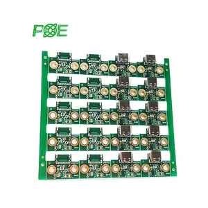 Papan Sirkuit Pcb Elektronik FR4 Pemasok PCB Sisi Ganda PCB 2 Lapisan Pabrik PCBA