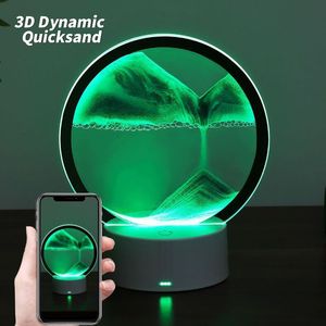 Luces de reloj de arena 3d, lámpara de mesa recargable de 16 colores, con control remoto - Product Image 2