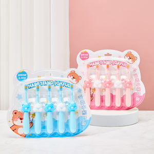 Set di 5 Spazzolini da Denti per Bambini con Design Personalizzato a Forma di Orsetto, Setole Morbide, Produttore di Spazzolini in Plastica - Product Image 5