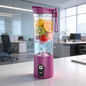 Licuadora Portátil de Alta Resistencia con Batería de 2000 mAh, Modo Turbo para Triturar Hielo, 550 ml, Alimentada por USB, para Hacer Smoothies, Inalámbrica de Alta Capacidad - Product Image 3