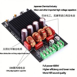 บอร์ดเพาเวอร์แอมป์ดิจิตอล TPA3255 กำลังสูง 2 แชนแนล 2*300W สเตอริโอ คลาส D คุณภาพสูง HIFI พร้อมชุดอุปกรณ์อิเล็กทรอนิกส์ - Product Image 3