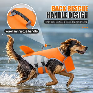 Gilet de sauvetage respirant et doux pour <span class=keywords><strong>chien</strong></span>, avec poignée de sauvetage, anti-noyade, pour grands chiens - Idéal pour le dropshipping - Product Image 5