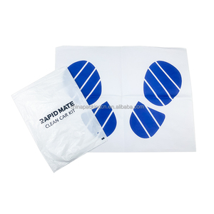 Vente en gros, ensemble de 5 pièces de Protection de voiture en <span class=keywords><strong>plastique</strong></span>, housses de <span class=keywords><strong>volant</strong></span> de voiture, housse de siège et tapis de sol - Product Image 2