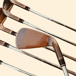 Brand New Right Handed Iron 7pcs Golf Clubs Vintage Copper <b>Set</b> 4-9p Stiff Flex Graphite/steel Shaft Portable Head Cover Free - Product Image 6