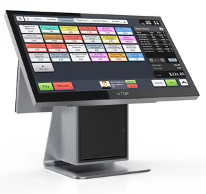 Pantalla táctil de doble núcleo, sistema POS, Terminal POS, caja registradora con lector de tarjetas msr