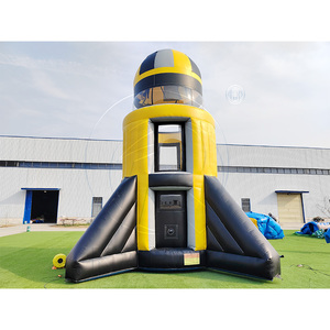 <span class=keywords><strong>Simulador</strong></span> Inflable Gigante con Forma <span class=keywords><strong>de</strong></span> Cohete Espacial, Juego Deportivo <span class=keywords><strong>de</strong></span> Aventura con Paracaídas para 3 Adultos, para Uso en Exteriores - Product Image 3