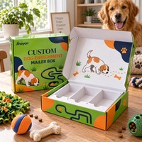 Boîte d'expédition personnalisée pour l'enrichissement des chiens, en carton ondulé E-Flute, pour les fournitures pour animaux de compagnie