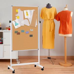 กระดานไวท์บอร์ดสำหรับพกพาที่สามารถปรับความสูงได้, กระดานแม่เหล็กสองด้านสามารถปรับได้กระดานจุกไม้ก๊อก - Product Image 6