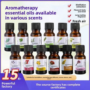 Oli Essenziali Aromaterapici Idrosolubili in Bottiglia Cilindrica per Purificazione dell'Aria in Camera da Letto; <span class=keywords><strong>Olio</strong></span> <span class=keywords><strong>di</strong></span> <span class=keywords><strong>Eucalipto</strong></span> e Menta Piperita Senza Fumo - Product Image 4