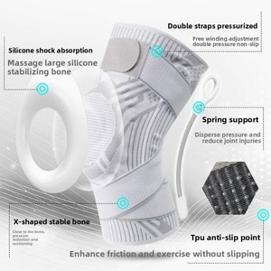 Đệm bảo vệ đầu gối thể thao bóng rổ chuyên nghiệp cho nam, băng bảo vệ ngoài trời mùa hè, dụng cụ bảo vệ khi đi bộ đường dài, chạy bộ, chất liệu spandex, bảo vệ sụn chêm khuỷu tay - Product Image 1