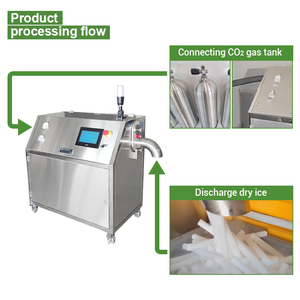 Cube de bloc de glace sèche à haute productivité commerciale faire la Machine de forme granulateur de granule de dioxyde de carbone moteur pompe moteur noyau d'engrenage - Product Image 5