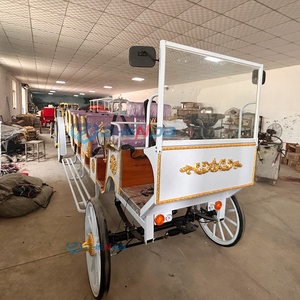 Offre Spéciale – Nouvelle Carrosse de Tourisme Électrique Sans Chevaux à Quatre Rangs de Sièges Violets à Vendre - Product Image 4
