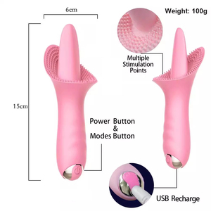 10 tần số Nữ quan hệ tình dục đồ chơi lưỡi <span class=keywords><strong>Vibrator</strong></span> bộ phận tư nhân liếm/mút âm vật kích thích Bullet âm đạo vibrators - Product Image 4