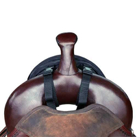 Sac de selle pour cheval en nylon 1680D résistant avec logo personnalisé, poche pour pommeau de selle, pour la randonnée à cheval