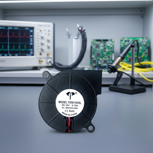 Fabrieksdirect Hoogvermogen DC5015 DC Turbine Blower 50x50x15mm Stille Oliegevulde 24V Hoge Snelheid Grote Luchtstroom Bevochtiger Fan - Product Image 4