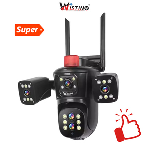 Wistino 10MP Wifi máy ảnh ngoài trời 10x Zoom năm ống kính bốn màn hình an ninh máy ảnh Video CCTV - Product Image 1