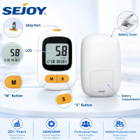 SEJOY OEM/ODM Kit de Glucomètre Numérique Sans Code Sanguin de Haute Qualité avec Mémoire 360