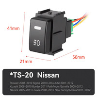 Sakelar Lampu Kabut Mobil untuk Nissan Prowler Sigma Kizashi Navara Pathfinder Sunny, Sakelar Tombol Tekan Lampu Kabut dengan Kabel Harness