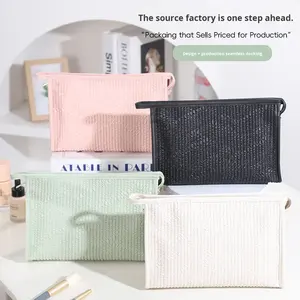 Nuova Borsa Portaoggetti in PU con Cerniera, Colori Vivaci, per <span class=keywords><strong>Cosmetici</strong></span> e Viaggi - Product Image 2