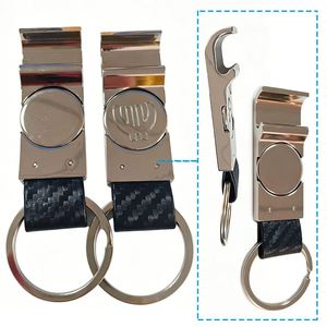 Wholesale Trolley Coin Bottle Opener Keychain Bulk Custom Logo Metal Beer Opener Key Rings - Product Image 3