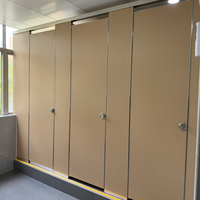 Cloison de toilettes en stratifié compact HPL sur mesure, anti-eau, pour toilettes publiques, écoles, centres commerciaux