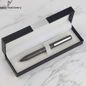 Stylo à bille de luxe en métal noir mat de haute qualité pour hôtel, personnalisable pour tous les sports, stylo promotionnel avec boîte - Product Image 2