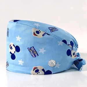 100% coton dames <span class=keywords><strong>Anti</strong></span>-cheveux casquette hôpital uniforme imprimé gommage infirmière chapeau Pet soins infirmiers gommages casquettes Satin doublé chapeau beauté casquette - Product Image 6