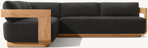 Mobilier <span class=keywords><strong>de</strong></span> <span class=keywords><strong>Jardin</strong></span> <span class=keywords><strong>de</strong></span> Luxe <span class=keywords><strong>Design</strong></span>, Salon Modulaire d'Angle Moderne en Teck pour Extérieur - Product Image 2