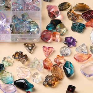 Assortiment de perles en verre mélangées pour la fabrication de bijoux, accessoires pour cheveux, bracelets, chaînes de téléphone AC4540 - Product Image 4