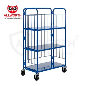 Groothandel China Magazijn Transport Zware Poedercoating Logistieke Trolley Kar