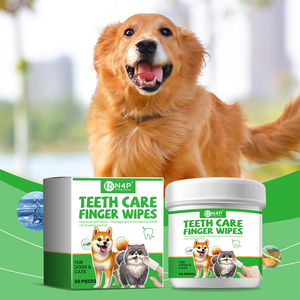 OEM ODM 60 lingettes anti-odeur pour le nettoyage des oreilles des chiens, lingettes pour animaux de compagnie pour le <span class=keywords><strong>traitement</strong></span> des taches de larmes aux oreilles, en stock - Product Image 2