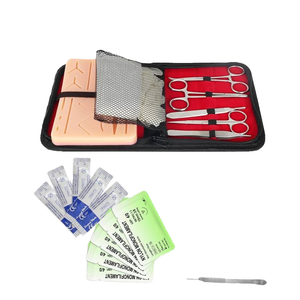 ชุดฝึกหัดเย็บแผลทางการแพทย์ หุ่นจำลองผิวหนังมนุษย์ แผ่นซิลิโคนสำหรับฝึกเย็บแผล ได้รับการรับรองมาตรฐาน CE ISO มีบริการ OEM - Product Image 1