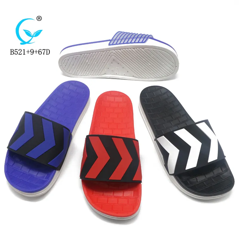 PVC plastic designer fashion footwear home slide slippers boy sandals men summer