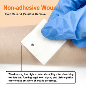 Risenmed steril doğal fonksiyonel temel tıbbi yanıklar yara bakımı için aljinat yara pansuman - Product Image 3