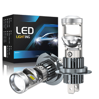 HYNBYZJ Mini projecteur LED H4 pour phare de voiture 90W, lentille de projecteur LED bi-xénon pour automobile 12000LM, mini lentille de projecteur LED