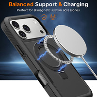 Funda de Alta Gama para iPhone 17 18 Pro Max, Suave como la Seda, con Anillo de Soporte, Antigolpes, Magnética y Personalizada
