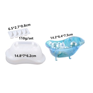 3D facile funzionamento elaborato forma di vasca da bagno <span class=keywords><strong>in</strong></span> Silicone stampo fai da te <span class=keywords><strong>in</strong></span> resina di <span class=keywords><strong>cemento</strong></span> bacinella vaso Bonsai succulento - Product Image 2