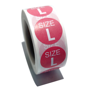 Tùy Chỉnh Thiết Kế PVC Giấy Vòng Quần Áo Giày Kích Thước Dán Màu In Thẻ Cho Quần Áo Nhãn S M L Kích Thước Dán Cuộn - Product Image 6
