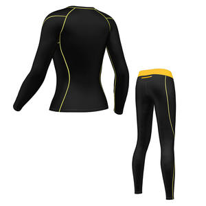 Ensemble unisexe de leggings d'exercice d'entraînement doux à séchage rapide pour femmes grande taille solide compression confort élastique pour la peau - Product Image 2