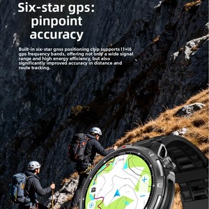 นาฬิกาสมาร์ทวอทช์ Custom Logo DT G10 GPS หน้าจอ AMOLED 1.43 นิ้ว กันน้ำ 5ATM แผนที่ออฟไลน์ นาฬิกาข้อมือสำหรับเล่นกีฬาและเดินป่า - Product Image 3