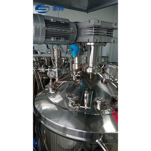 맞춤형 200L 식품 등급 스테인리스 스틸 탱크 이중 교반 연속 반응기 (PLC 펌프 및 압력 용기 포함) - Product Image 1