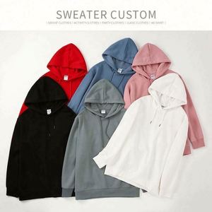 Sweat-shirts pour hommes en coton tricoté anti-plis, personnalisables avec n'importe quel logo, à intérieur bouclé, style décontracté pour le sport - Product Image 2