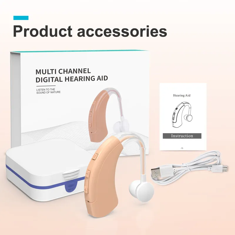 Persönliche Hörgerät-Pflege hilfe Rehabilitation therapie liefert Hörgerät gegen Hörverlust