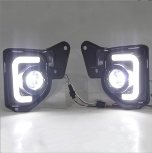 Nhà Máy Bán Buôn 12V Xe Cho 2014-2018 Toyota Hiace LED Ban Ngày Chạy Ánh Sáng <span class=keywords><strong>DRL</strong></span> Với Hổ Phách Lần Lượt Tín Hiệu LED Đèn Sương Mù Bìa - Product Image 1