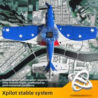 Avion RC Volantex P51 2.4G, mode simulateur de chasseur P51 avec gyroscope, jouets d'avion RC