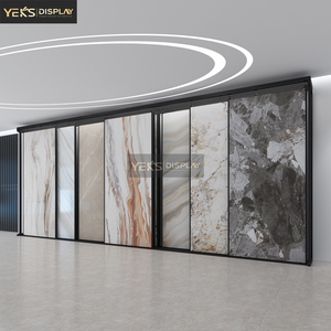 공장 직판 금속 타일 전시대, 푸시풀 프레임 세라믹 타일 스탠드, 석재 샘플 전시 선반 - Product Image 2