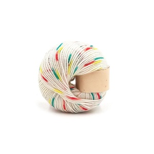 Fil à tricoter en gros pour l'été, 45% coton 55% acrylique, fil mélangé arc-en-ciel en forme de gâteau, pour crochet et tricot - Product Image 4